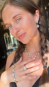 Aurora Moonstone Set by Jeffrey Burroughs