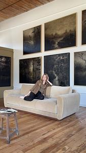 Linsey in her Cotton Mill studio